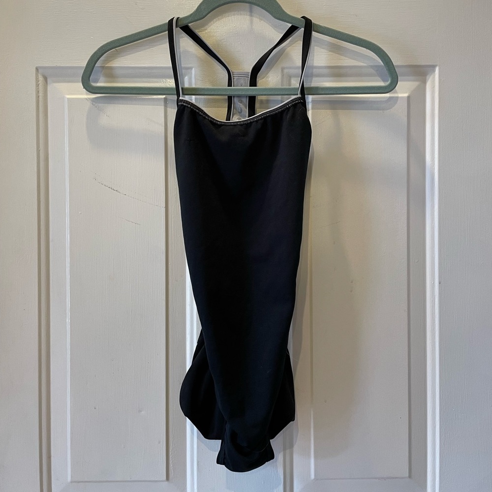 NWT Black Speedo Racerback Bathing Suit Size 6/32